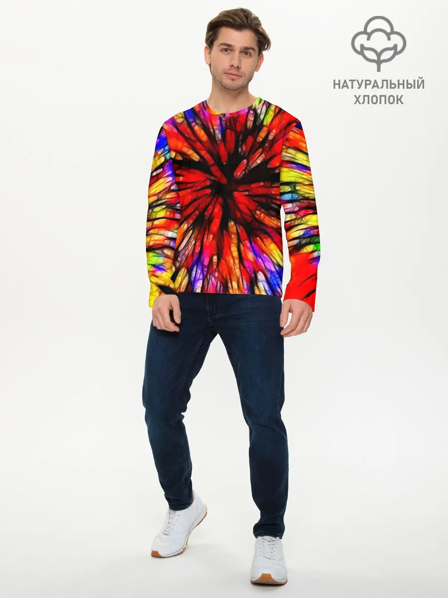 Мужской лонгслив базовый / Батик (P007_P004ooo2768977, P004ooo2768977)