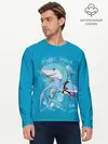 Мужской лонгслив базовый / Dady Shark (P007_P004ooo2768599, P004ooo2768599)