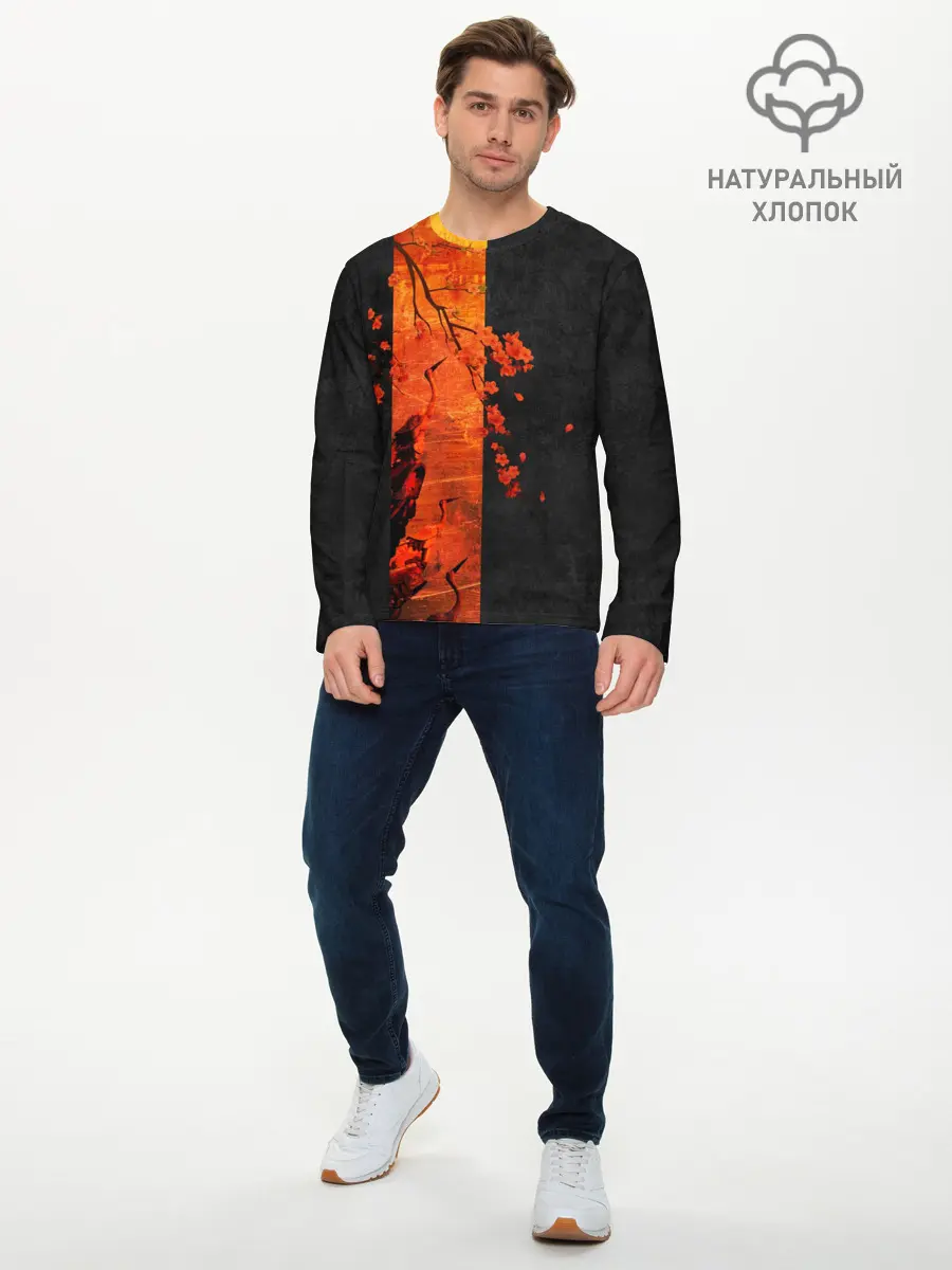 Мужской лонгслив базовый / ЦАПЛЯ (P007_P004ooo2769901, P004ooo2769901)