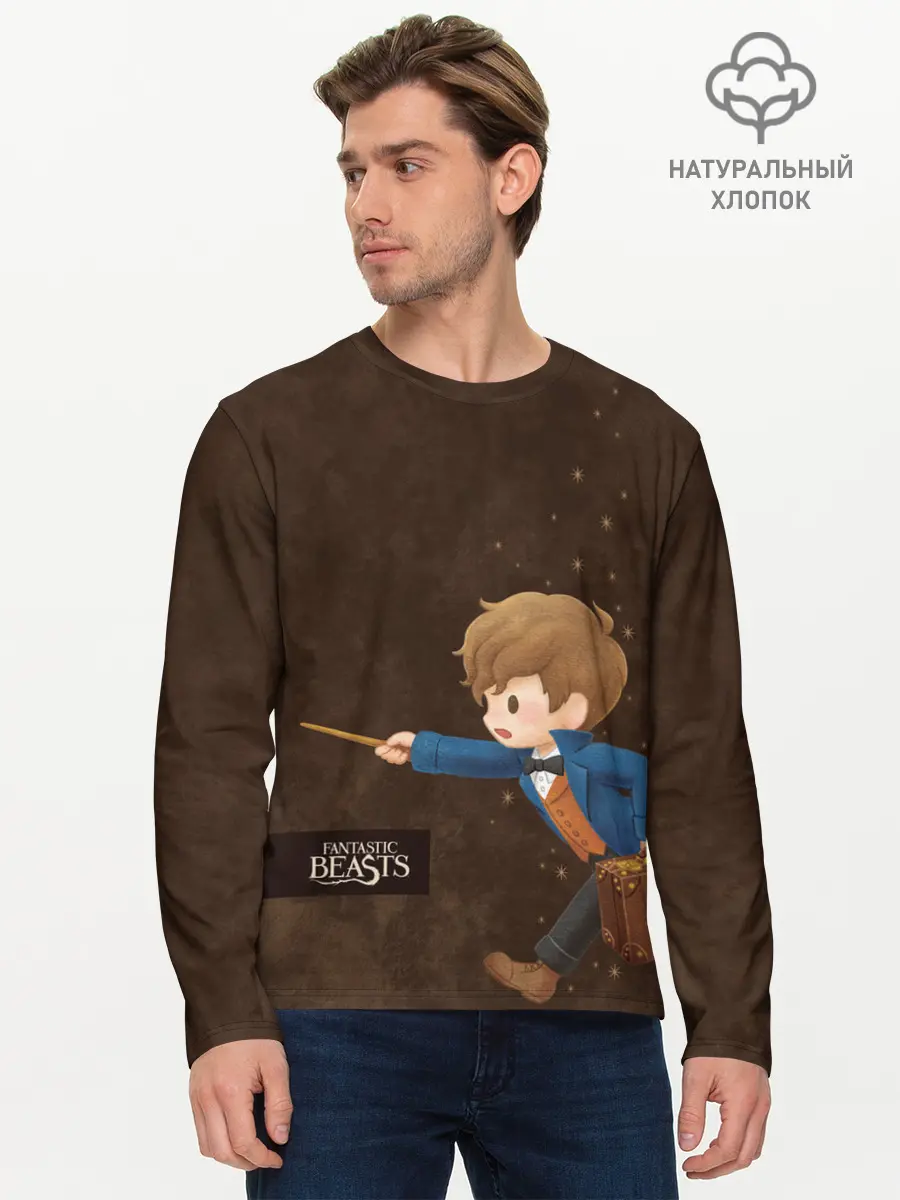 Мужской лонгслив базовый / Fantastic Beasts (P007_P004ooo2775095, P004ooo2775095)