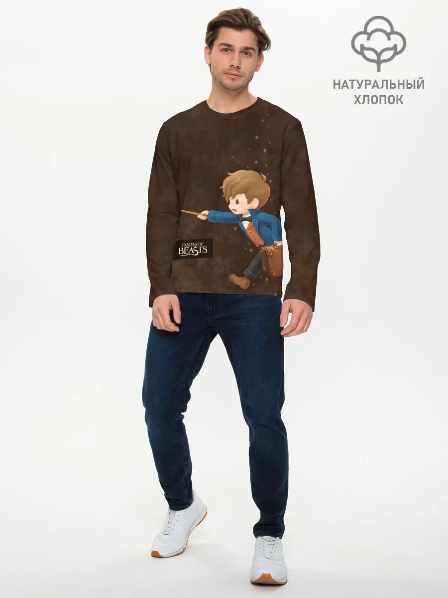 Мужской лонгслив базовый / Fantastic Beasts (P007_P004ooo2775095, P004ooo2775095)