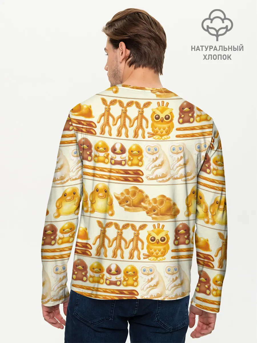 Мужской лонгслив базовый / Newton Scamander in Bakery (P007_P004ooo2774539, P004ooo2774539)