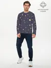 Мужской лонгслив базовый / звезды (P007_P004ooo2776925, P004ooo2776925)