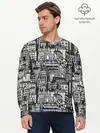 Мужской лонгслив базовый / Бесконечный город (P007_P004ooo2782329, P004ooo2782329)