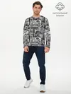 Мужской лонгслив базовый / Бесконечный город (P007_P004ooo2782329, P004ooo2782329)