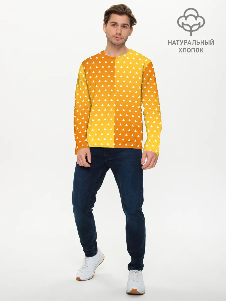 Мужской лонгслив базовый / ЗЕНИЦУ КИМОНО (P007_P004ooo2782419, P004ooo2782419)