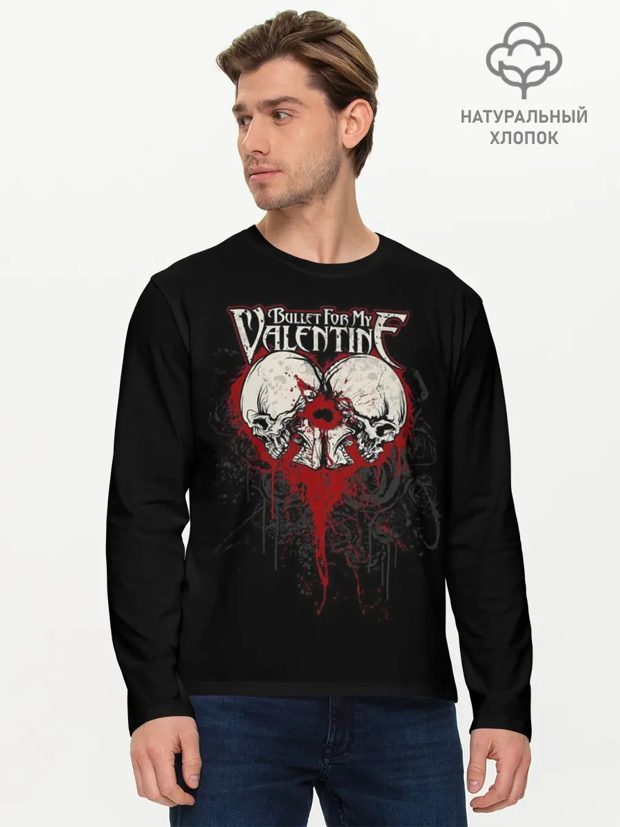 Мужской лонгслив базовый / Bullet for my valentine (P007_P004ooo2782515, P004ooo2782515)
