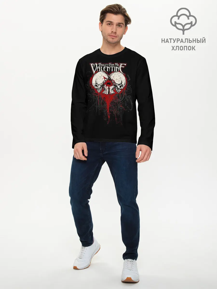 Мужской лонгслив базовый / Bullet for my valentine (P007_P004ooo2782515, P004ooo2782515)