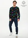 Мужской лонгслив базовый / Marshmello Маски (P007_P004ooo2782777, P004ooo2782777)