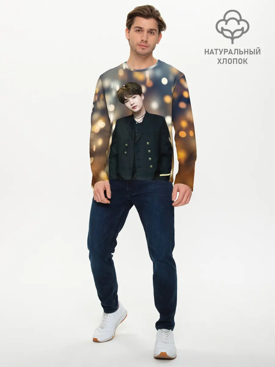 Мужской лонгслив базовый / MIN YOONGI (P007_P004ooo2781931, P004ooo2781931)
