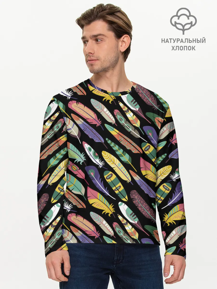 Мужской лонгслив базовый / Feathers 2022 (P007_P004ooo2782067, P004ooo2782067)