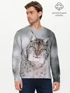 Мужской лонгслив базовый / Рысь (P007_P004ooo2783925, P004ooo2783925)