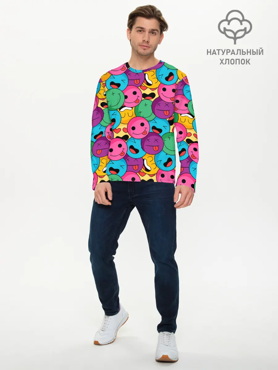 Мужской лонгслив базовый / Pattern (P007_P004ooo2783489, P004ooo2783489)