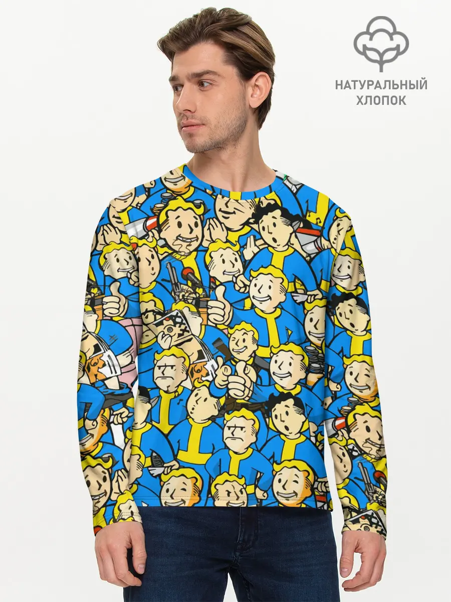 Мужской лонгслив базовый / FALLOUT (P007_P004ooo2785327, P004ooo2785327)