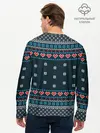Мужской лонгслив базовый / Свитер Merry Christmas (P007_P004ooo2784675, P004ooo2784675)