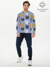 Мужской лонгслив базовый / Котики (P007_P004ooo2787759, P004ooo2787759)
