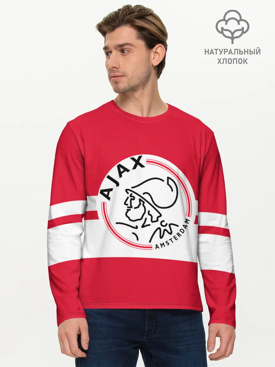 Мужской лонгслив базовый / AJAX AMSTERDAM (P007_P004ooo2785969, P004ooo2785969)