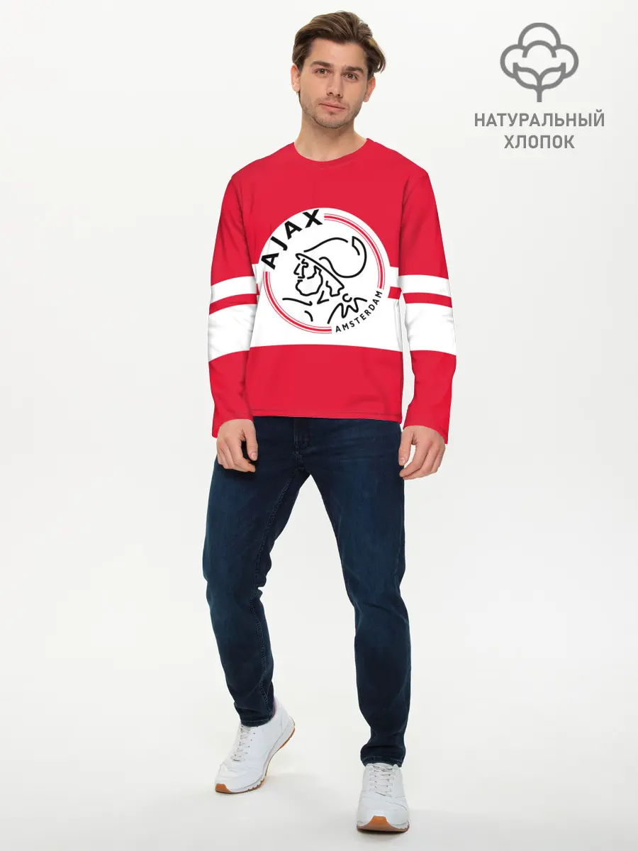 Мужской лонгслив базовый / AJAX AMSTERDAM (P007_P004ooo2785969, P004ooo2785969)