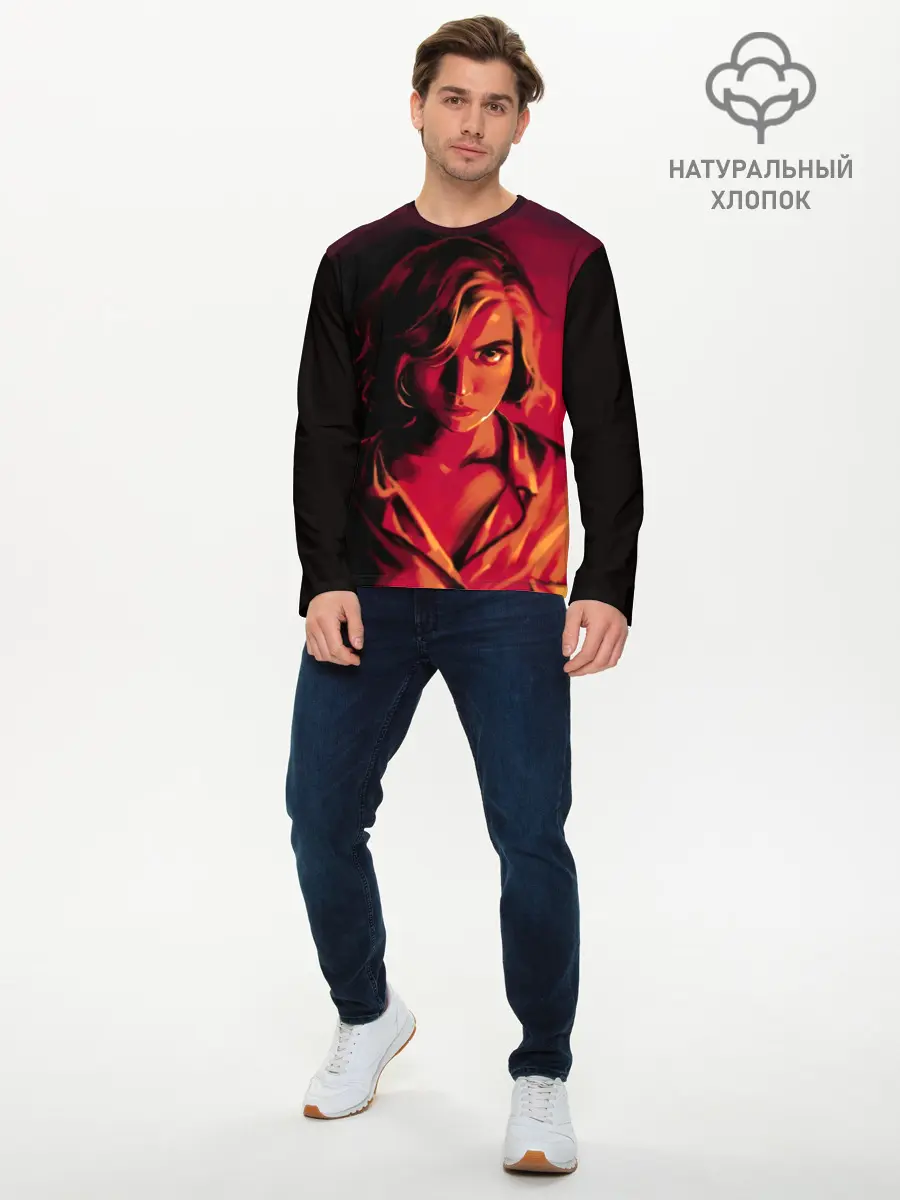 Мужской лонгслив базовый / Ход Королевы (P007_P004ooo2788777, P004ooo2788777)