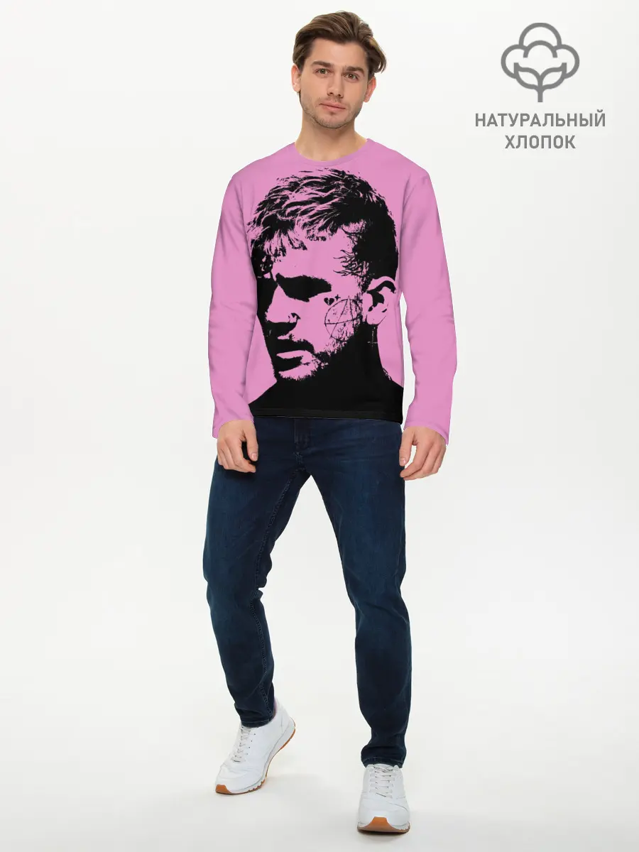 Мужской лонгслив базовый / Lil peep (P007_P004ooo2789713, P004ooo2789713)
