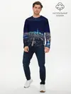Мужской лонгслив базовый / Ночной город (P007_P004ooo2794703, P004ooo2794703)