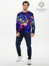 Мужской лонгслив базовый / Абстрактный Узор (P007_P004ooo2793911, P004ooo2793911)