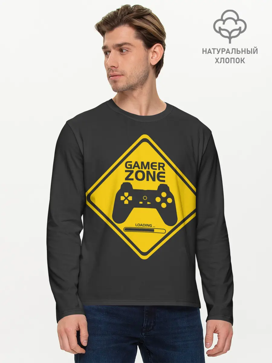 Мужской лонгслив базовый / Gamer zone (P007_P004ooo2795661, P004ooo2795661)