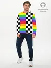 Мужской лонгслив базовый / Rainbow (P007_P004ooo2796233, P004ooo2796233)