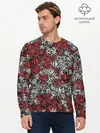 Мужской лонгслив базовый / Красные и Белые самураи (P007_P004ooo2796711, P004ooo2796711)