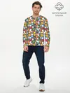 Мужской лонгслив базовый / Новый Год (P007_P004ooo2796817, P004ooo2796817)