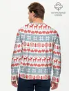 Мужской лонгслив базовый / Новогодний пиксельный узор (P007_P004ooo2797037, P004ooo2797037)