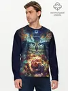 Мужской лонгслив базовый / Сова Космос (P007_P004ooo2796601, P004ooo2796601)