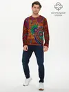 Мужской лонгслив базовый / узоры текстура фон (P007_P004ooo2797645, P004ooo2797645)
