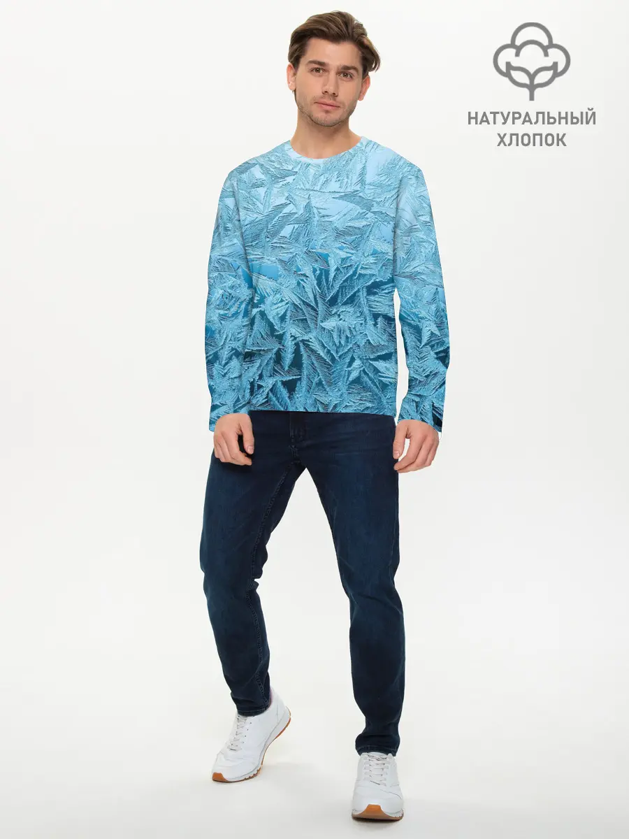 Мужской лонгслив базовый / Иней (P007_P004ooo2798079, P004ooo2798079)