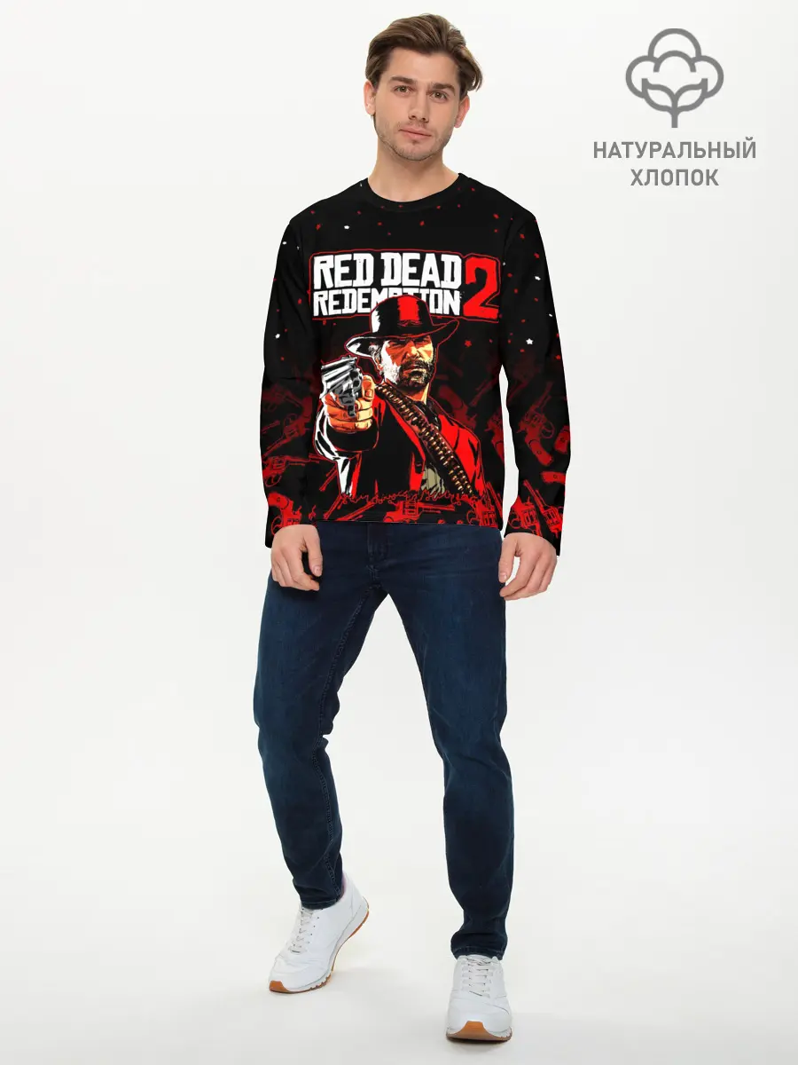 Мужской лонгслив базовый / RED DEAD REDEMPTION 2 (P007_P004ooo2799161, P004ooo2799161)
