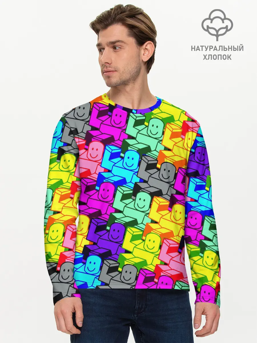Мужской лонгслив базовый / ROBLOX (P007_P004ooo2799411, P004ooo2799411)