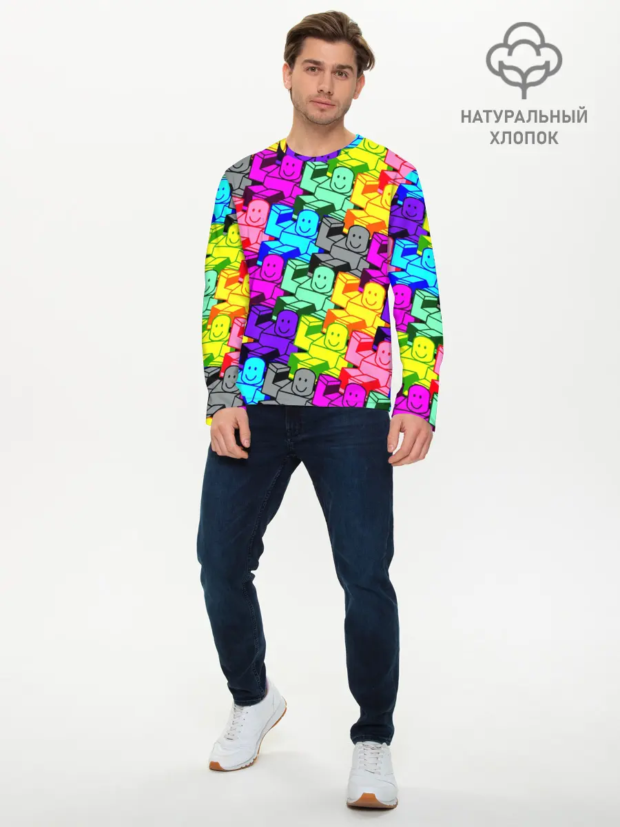 Мужской лонгслив базовый / ROBLOX (P007_P004ooo2799411, P004ooo2799411)