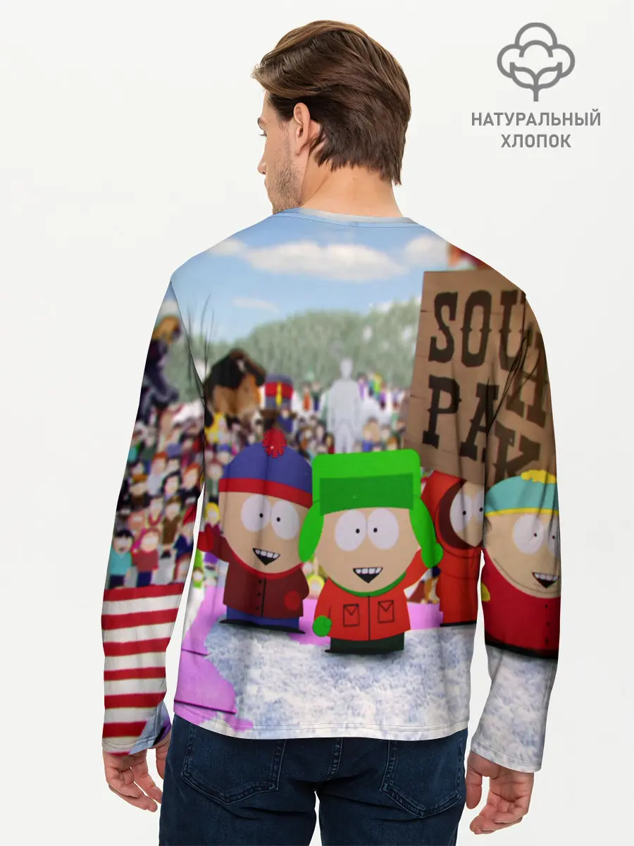 Мужской лонгслив базовый / Южный Парк / South Park . (P007_P004ooo2798503, P004ooo2798503)