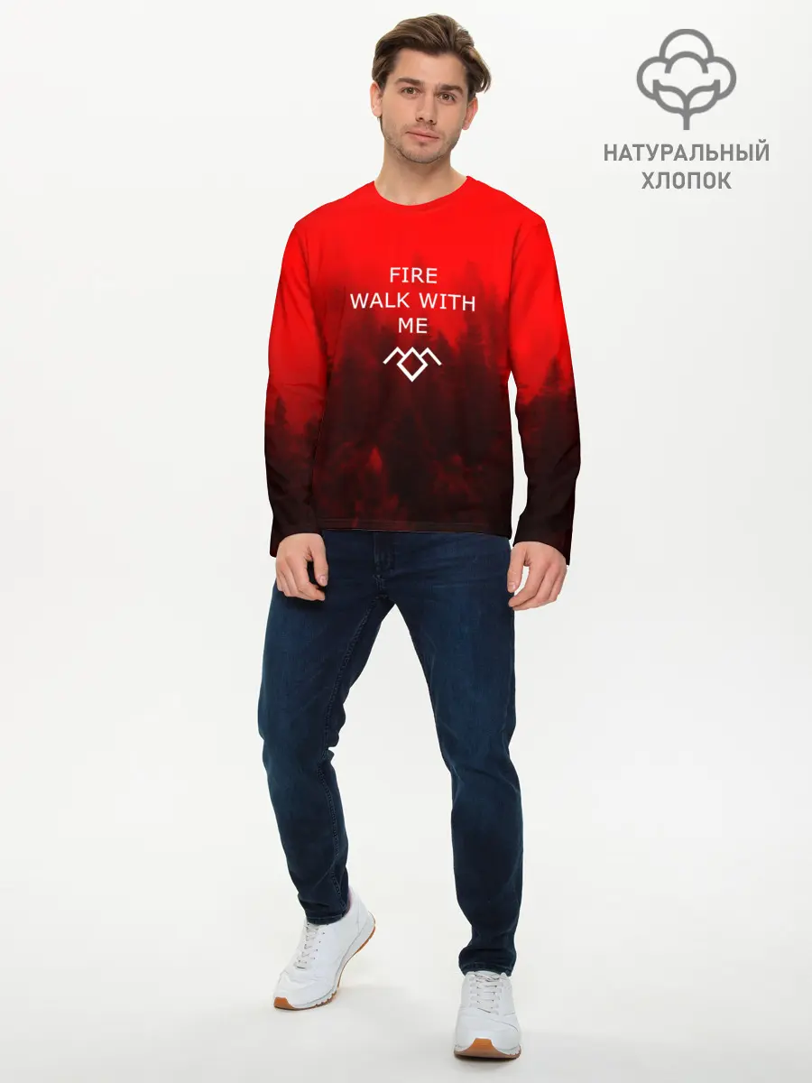 Мужской лонгслив базовый / Twin Peaks (P007_P004ooo2801431, P004ooo2801431)