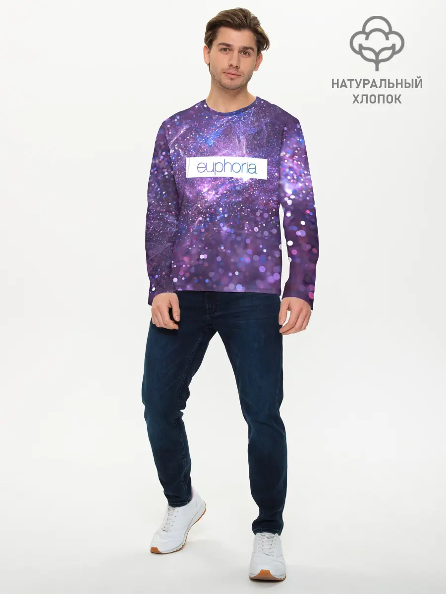 Мужской лонгслив базовый / сериал Euphoria (P007_P004ooo2801461, P004ooo2801461)