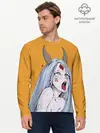 Мужской лонгслив базовый / Ahegao Kaguya (P007_P004ooo2801473, P004ooo2801473)
