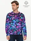 Мужской лонгслив базовый / Волшебные грибы (P007_P004ooo2800145, P004ooo2800145)