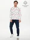 Мужской лонгслив базовый / Снежинки (P007_P004ooo2800909, P004ooo2800909)