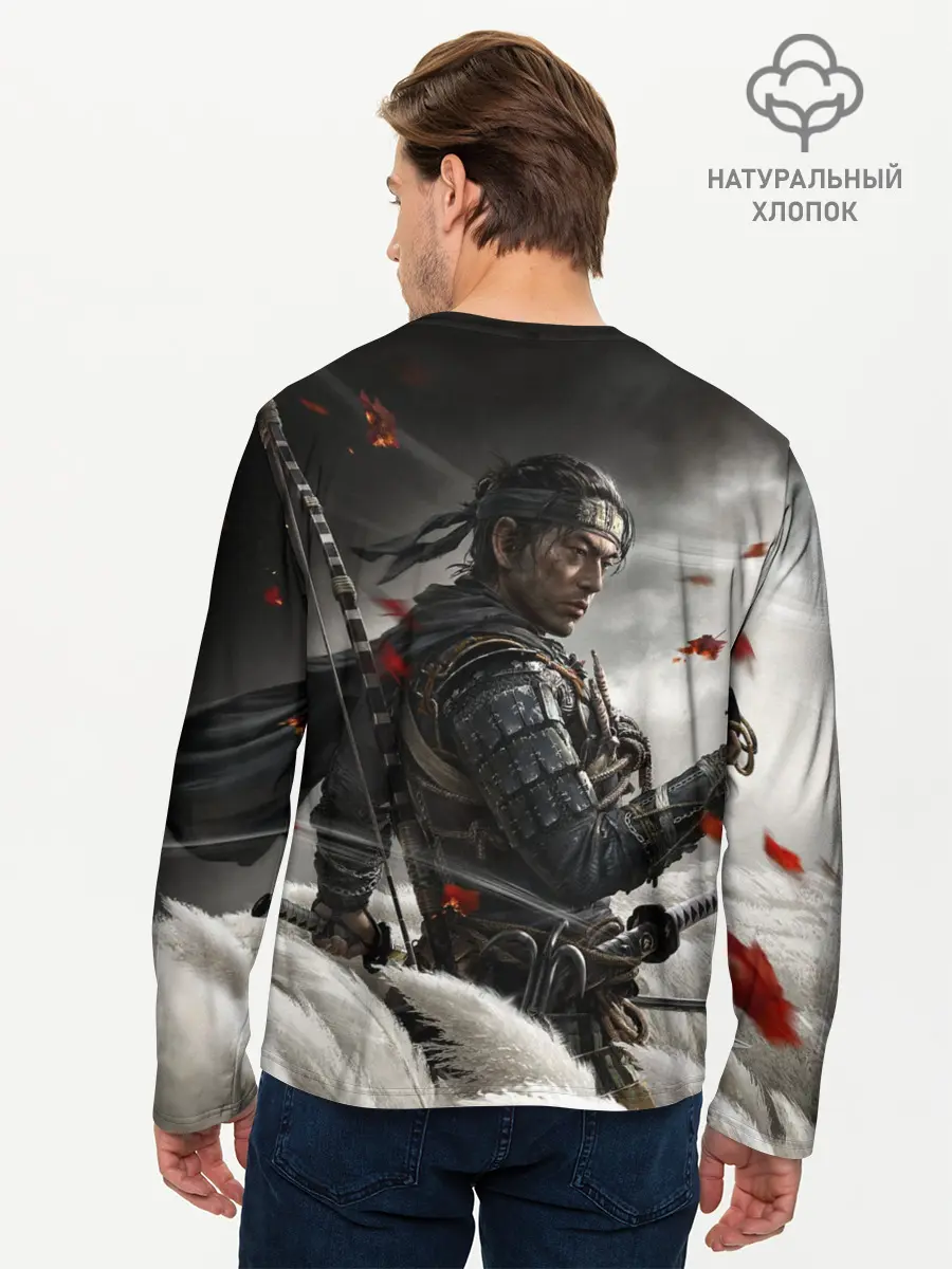 Мужской лонгслив базовый / Ghost of Tsushima (P007_P004ooo2803373, P004ooo2803373)