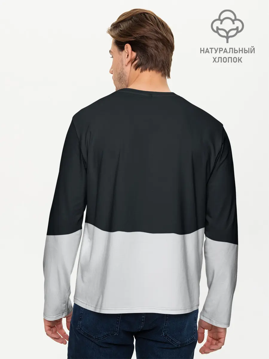 Мужской лонгслив базовый / С Новым Годом! (P007_P004ooo2805045, P004ooo2805045)