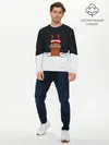 Мужской лонгслив базовый / С Новым Годом! (P007_P004ooo2805045, P004ooo2805045)