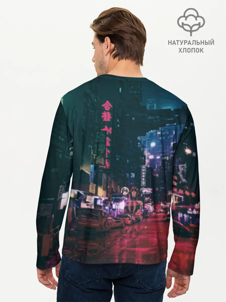 Мужской лонгслив базовый / Cyberpunk 2077 (P007_P004ooo2809291, P004ooo2809291)