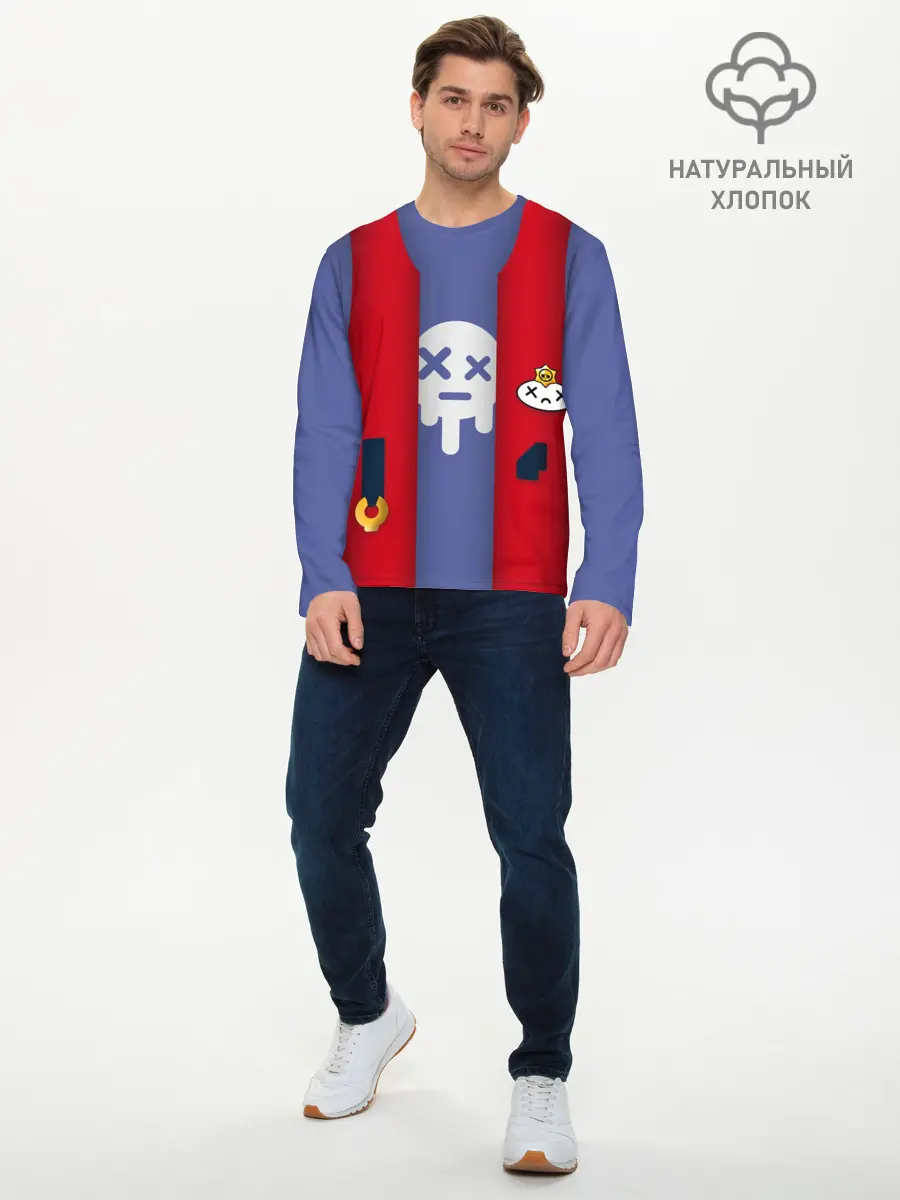 Мужской лонгслив базовый / Edgar - Brawl Stars (P007_P004ooo2811047, P004ooo2811047)