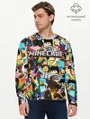 Мужской лонгслив базовый / MINECRAFT (P007_P004ooo2816155, P004ooo2816155)