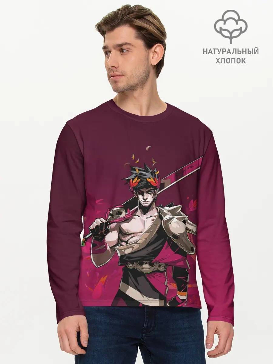 Мужской лонгслив базовый / Hades (P007_P004ooo2820015, P004ooo2820015)